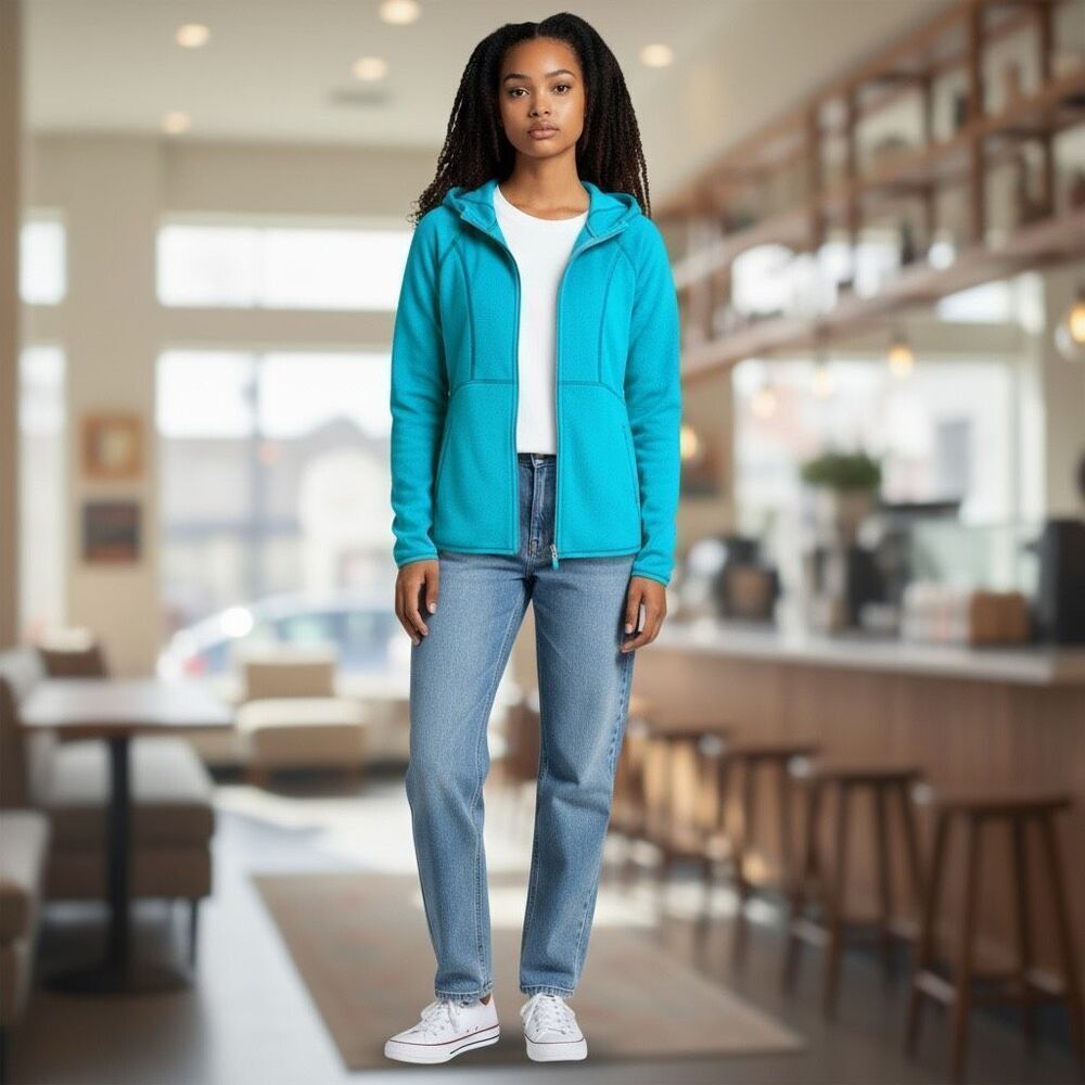 Athleta Fleece Hoodie Sweatshirt Hood Pockets Women’s size XXS